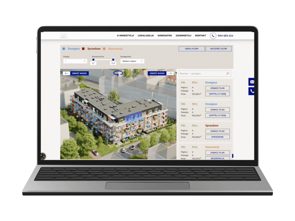 nawigatory 3d - makieta interaktywna osiedla online